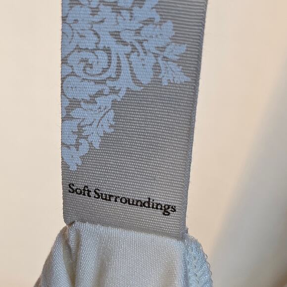 Soft Surroundings Cream 3/4 Sleeve Tunic with Back Zipper Size PXL - Picture 7 of 8